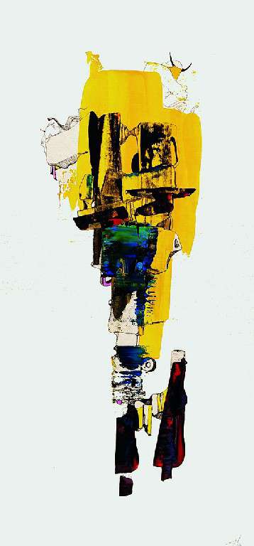 A DAY IN THE LIFE. Elio Jesús Fonseca, (serie de cinco piezas) Acrílico y pluma sobre cartulina. 60 x 25 cm c/u 2020