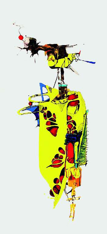 A DAY IN THE LIFE. Elio Jesús Fonseca, (serie de cinco piezas) Acrílico y pluma sobre cartulina. 60 x 25 cm c/u 2020