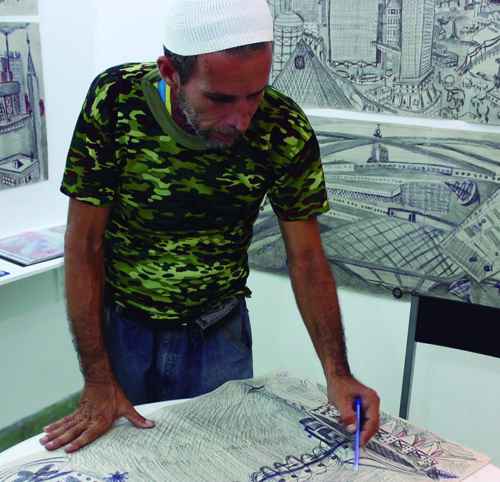 DAMIÁN VALDÉS DILLA: La Habana, Cuba, 1970. Artista autodidacta cuya obra se encuentra dentro de lo que se conoce como Art Brut. Integra el proyecto Riera Studio.