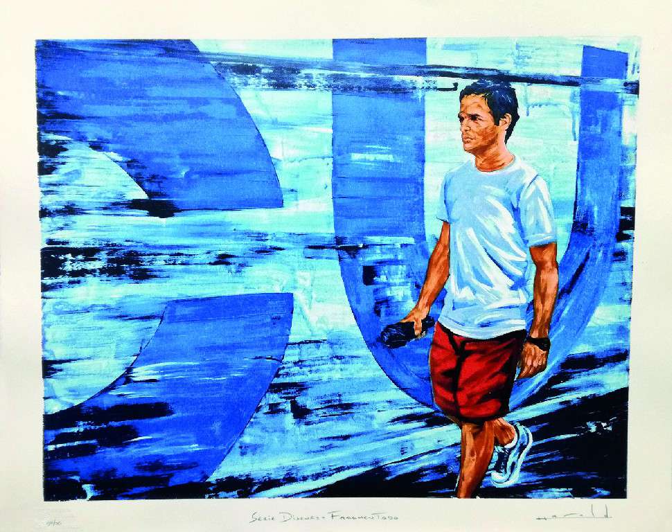 DE LA SERIE DISCURSOS FRAGMENTADOS. Harold López, Serigrafías 52 x 64 cm. 2019