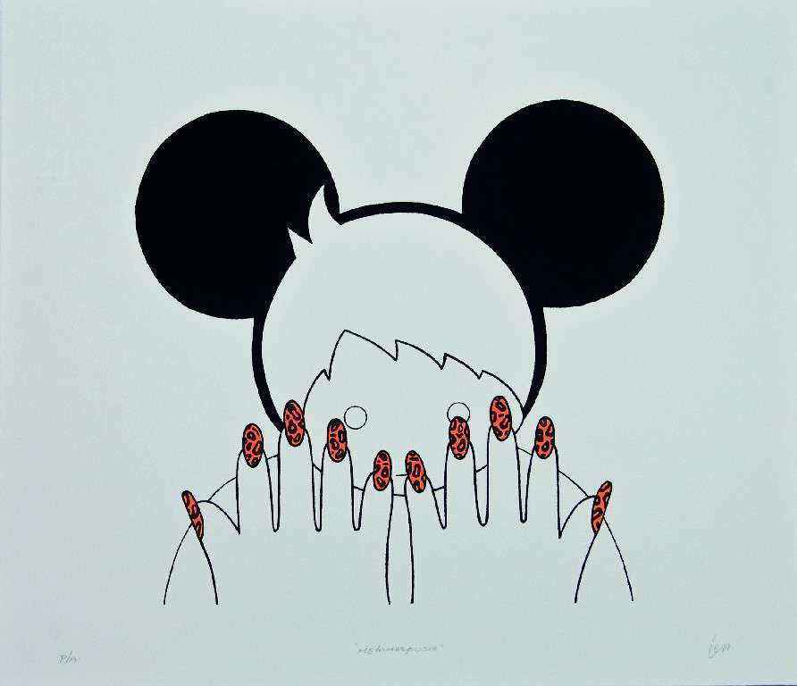 DE LA SERIE TERAPIA. Adislén Reyes Pino, Serigrafía intervenida, acrílico, grafito, collage. Edición P/A 2015