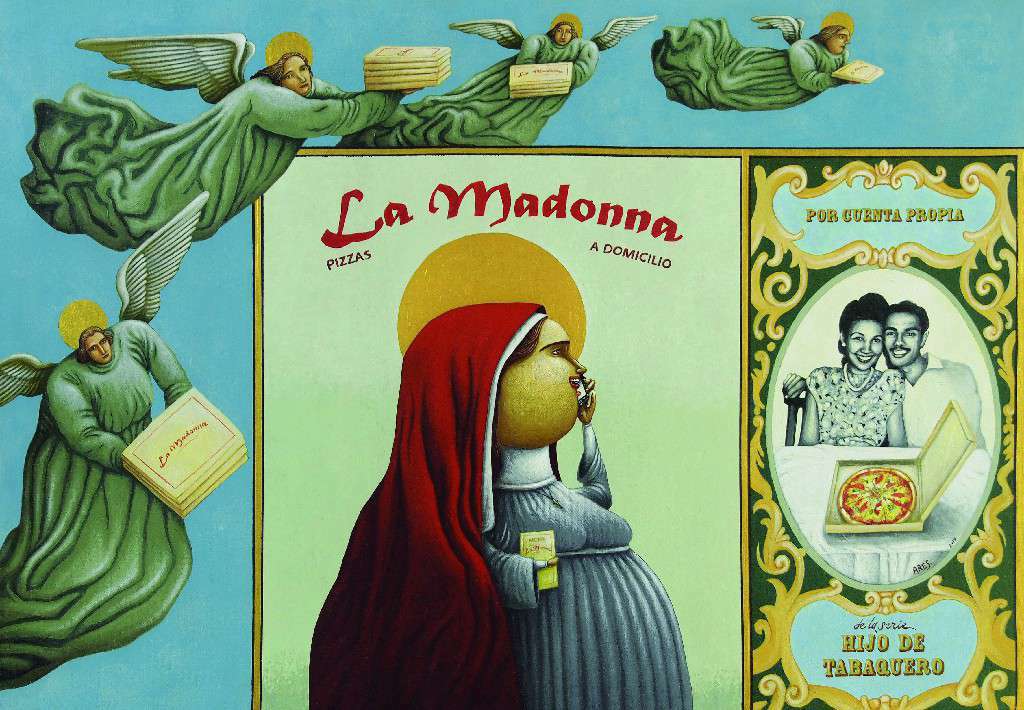 LA MADONNA. ARES Arístides E. Hernández. AcrÍlico sobre lienzo, 70 x 100 cm 2019