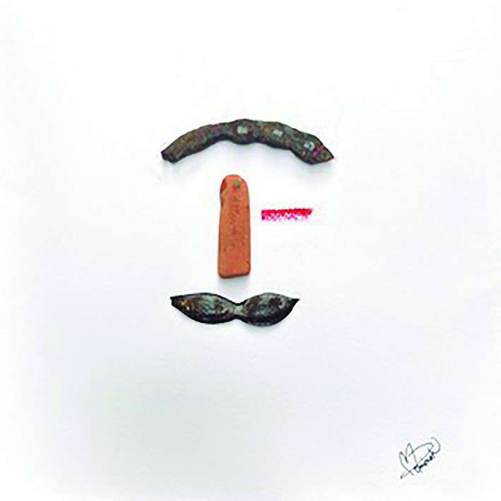 LA MAGIA DE UN ENCUENTRO. Mercè Domènech Ferret. Collage sobre papel, 4 obras de 40 x 40 cm. 2019