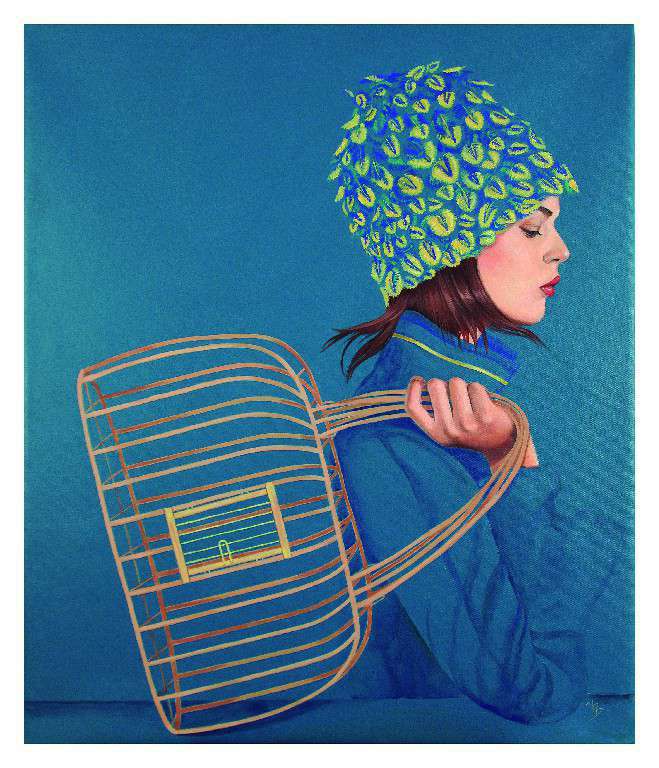 NIDO. Yasbel Pérez. Acrílico sobre lienzo, 73 x 60 cm. 2017