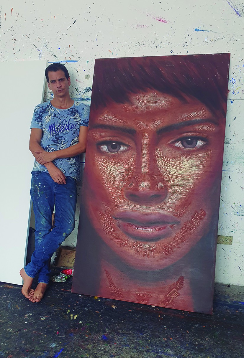 NIELS REYES: Santa Clara, Cuba, 1977. Graduado de pintura en el Instituto Superior de Arte (ISA). Su obra ha sido expuesta en Cuba y diversos países. Ha sido artista residente en el Ministerio de Cultura de Austria 2012 y China 2018.