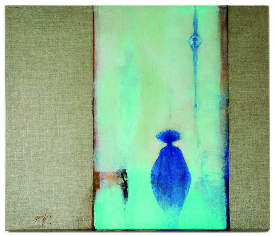 RECUERDOS. Ernesto García Peña. Acrílico sobre lienzo, 63 x 63 cm. 2019