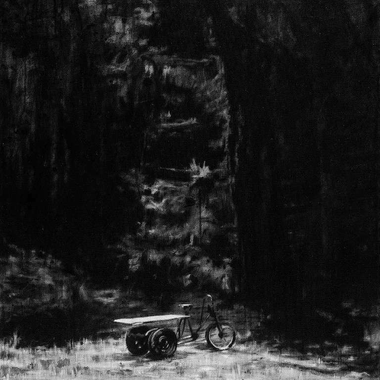 TRICICLO. Frank Mujica. Grafito sobre lienzo, 80 x 80 cm. 2016