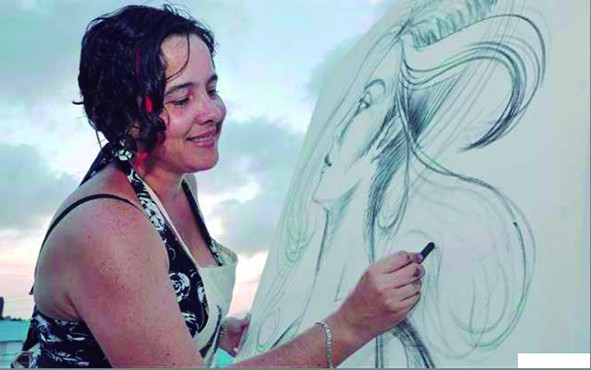 YUDIT VIDAL FAIFE: Santa Clara, 1979. Graduada de la Academia Oscar Fernández Morera de Trinidad en las especialidades de pintura, diseño gráfico y acuarela. Más tarde se gradúa en el ISA. Merecedora del Premio único de las Artes de Trinidad. Fue nombrada embajadora universal de la Paz por el Círculo de los embajadores de la Paz de Suiza/Francia, y es miembro de la SELAE (Sociedad de escritores latinoamericanos y europeos) con sede en Milán.